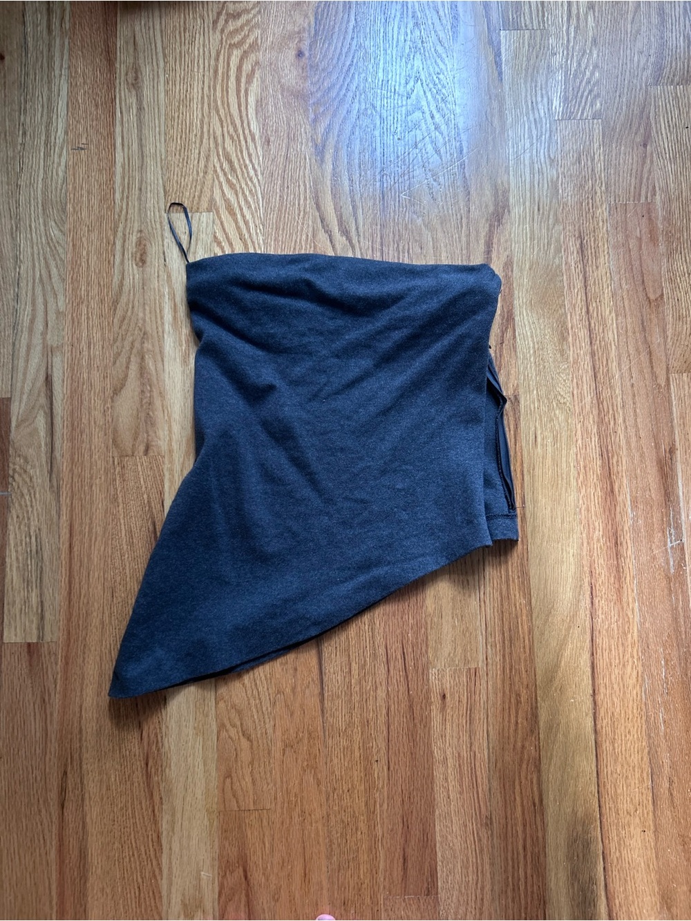 Zara Black Asymmetrical Tube Top